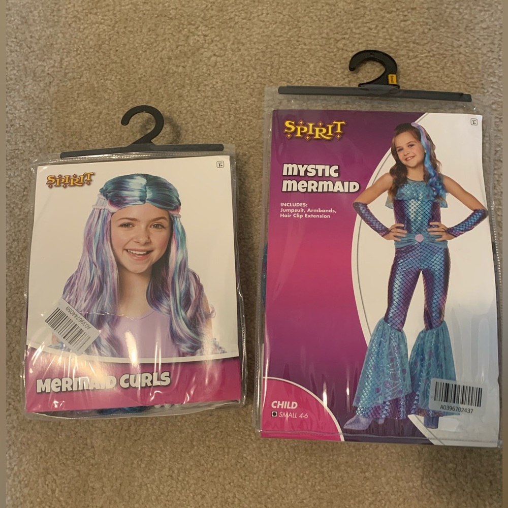 Mystic Mermaid Costume child Size 4/6